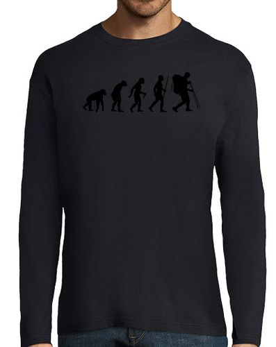 Camiseta Hombre Manga Larga paso de la evolución de la montaña laTostadora - latostadora.com - Modalova