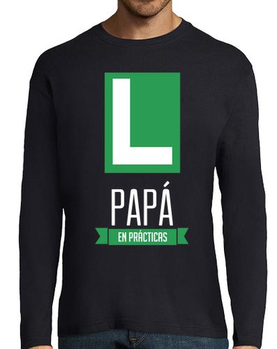 Camiseta Hombre Manga Larga Papá en Prácticas laTostadora - latostadora.com - Modalova