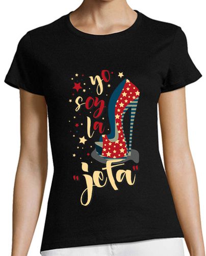 Camiseta mujer LA JEFA Diseño nº 1295586 laTostadora - latostadora.com - Modalova