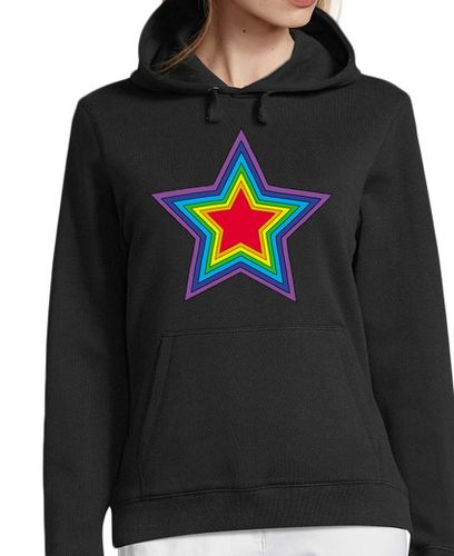 Sudadera Con Capucha Para Mujer estrella arcoiris laTostadora - latostadora.com - Modalova