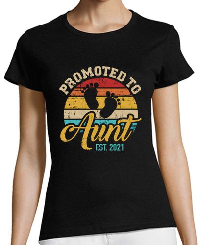 Camiseta mujer ascendido a tía 2021 vintage - latostadora.com - Modalova