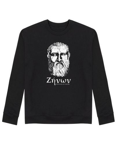 Sudadera Sin Capucha Unisex zeno de citio padre del estoicismo laTostadora - latostadora.com - Modalova