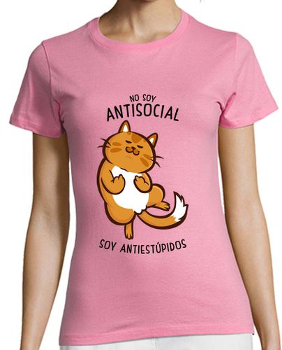 Camiseta mujer No Soy Antisocial - latostadora.com - Modalova
