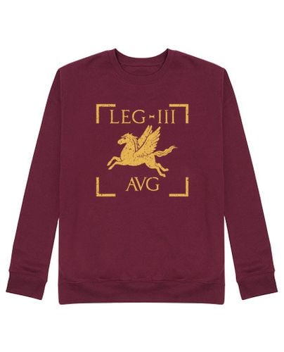 Sudadera Sin Capucha Unisex legio iii augusta pegasus emblema legió laTostadora - latostadora.com - Modalova