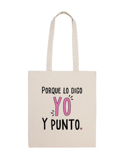 Bolsa Porque lo digo yo. Bolsa de tela, color natural laTostadora - latostadora.com - Modalova