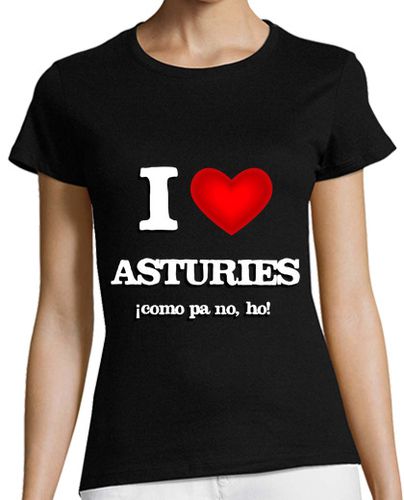 Camiseta mujer Camiseta de muyer I love Asturies - latostadora.com - Modalova
