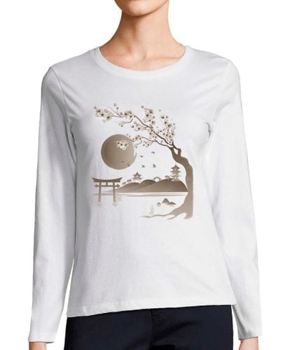 Camiseta mujer Cerezo Japonés sepia laTostadora - latostadora.com - Modalova