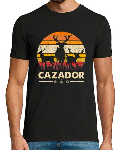 Camiseta Cazador Ciervo Deporte Animales Naturaleza Caza Vintage - latostadora.com - Modalova