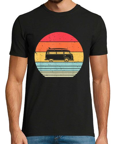 Camiseta Furgo Camper Vw Van Surfero Bus Furgoneta Tabla De Surf - latostadora.com - Modalova