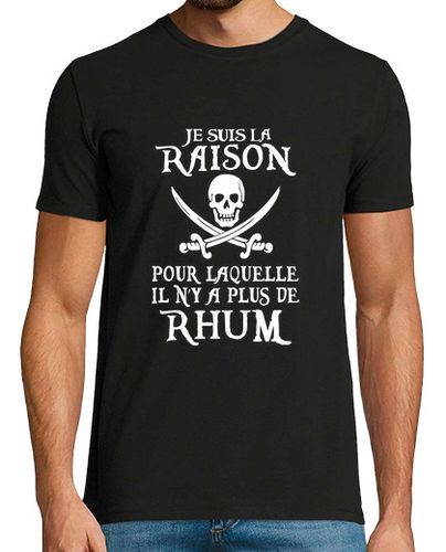 Camiseta ron pirata - razón - humor - latostadora.com - Modalova