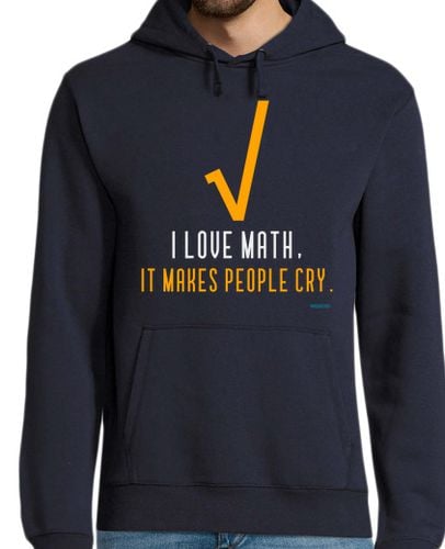 Sudadera Con Capucha Para Hombre Amo las matemáticas hacen llorar a la g laTostadora - latostadora.com - Modalova