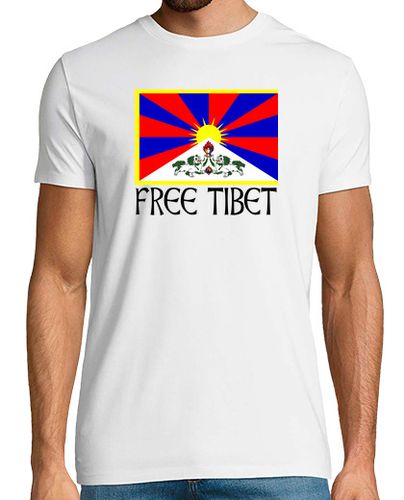 Camiseta FREE TIBET NEGRO - latostadora.com - Modalova