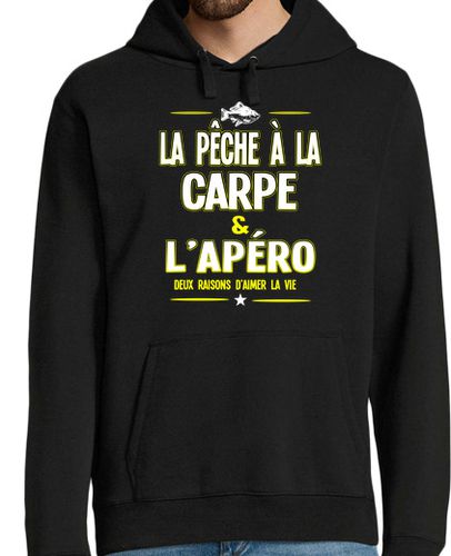 Sudadera Con Capucha Para Hombre pesca de la carpa y aperitivo laTostadora - latostadora.com - Modalova