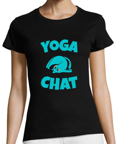 Camiseta mujer yoga gato humor gracioso cumpleaños - latostadora.com - Modalova