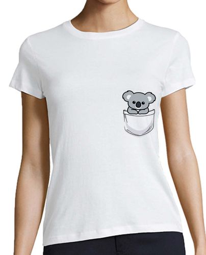 Camiseta mujer lindo koala en el bolsillo - latostadora.com - Modalova