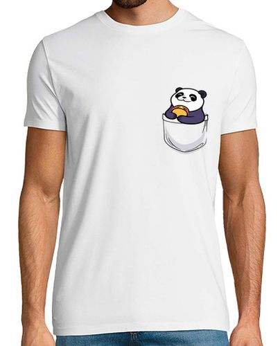 Camiseta pequeño panda y una hamburguesa en el b - latostadora.com - Modalova