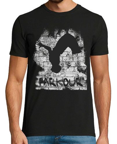 Camiseta Hombre, manga corta, negra, calidad extra, parkour - latostadora.com - Modalova