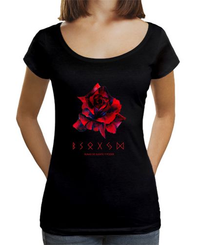 Camiseta mujer Runas de la suerte Mujer, cuello ancho - latostadora.com - Modalova