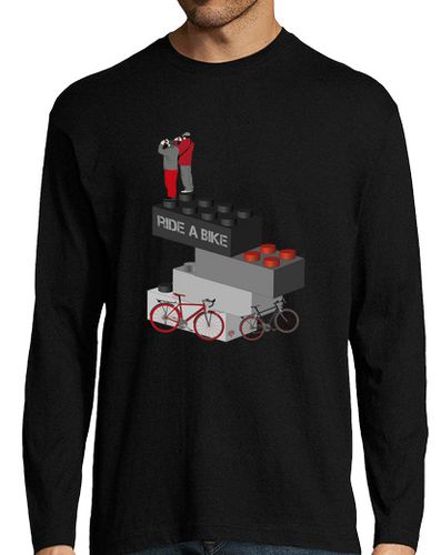 Camiseta Hombre Manga Larga LEGOS Y BICICLETAS laTostadora - latostadora.com - Modalova