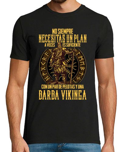 Camiseta Vikingo Frase Motivadora Barba - latostadora.com - Modalova