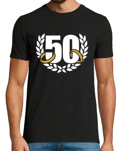 Camiseta Hombre Manga Corta 50 años de aniversario de bodas de oro laTostadora - latostadora.com - Modalova