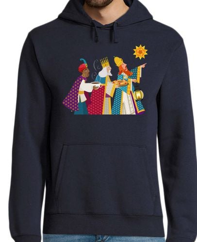 Sudadera Con Capucha Para Hombre REYES MAGOS DETALLE1 laTostadora - latostadora.com - Modalova