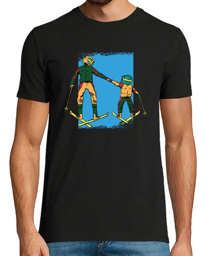 Camiseta Papá e Hijo Esquiando - latostadora.com - Modalova