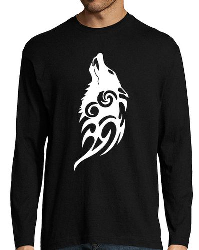 Camiseta Hombre Manga Larga lobo blanco fantasma del bosque laTostadora - latostadora.com - Modalova