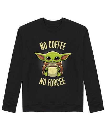 Sudadera Sin Capucha Unisex Baby yoda Coffee - Grogu Mandalorian laTostadora - latostadora.com - Modalova