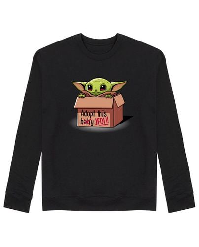 Sudadera Sin Capucha Unisex Adopta un Jedi - Grogu Mandalorian laTostadora - latostadora.com - Modalova