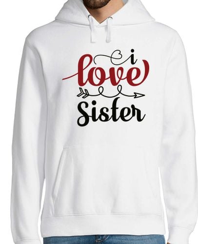 Sudadera Con Capucha Para Hombre I Love Sister laTostadora - latostadora.com - Modalova