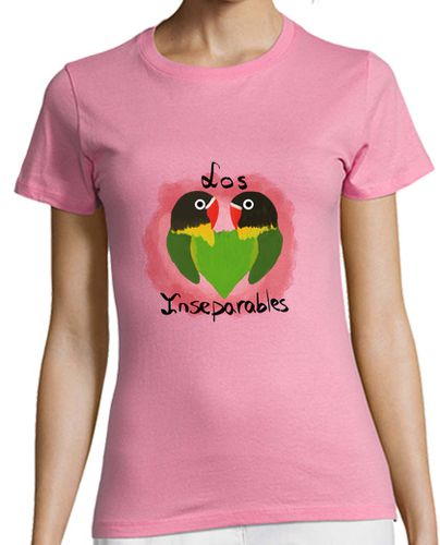 Camiseta Mujer Manga Corta Los inseparables - Agapornis laTostadora - latostadora.com - Modalova