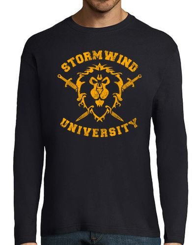 Camiseta Hombre Manga Larga Stormwind University laTostadora - latostadora.com - Modalova