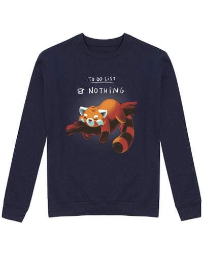 Sudadera Sin Capucha Unisex Cute red panda lazy animal laTostadora - latostadora.com - Modalova