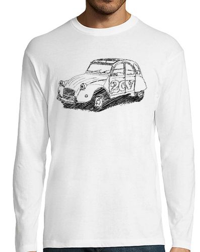 Camiseta Hombre Manga Larga garabateando un 2cv laTostadora - latostadora.com - Modalova