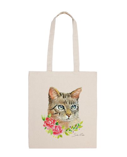 Bolsa gato y flores - latostadora.com - Modalova