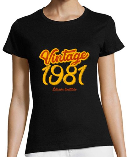 Camiseta mujer Vintage 1981, Edición Limitada - latostadora.com - Modalova