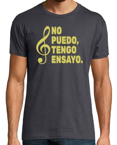 Camiseta Hombre Manga Corta No puedo, tengo ensayo - prendas oscura laTostadora - latostadora.com - Modalova