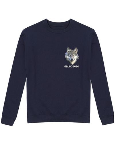 Sudadera Sin Capucha Unisex Lobo gris, sudadera unisex laTostadora - latostadora.com - Modalova