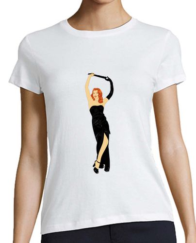 Camiseta mujer Gilda bailando con un guante cam mujer - latostadora.com - Modalova