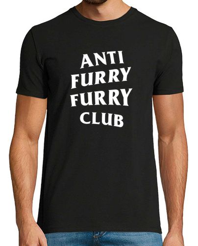 Camiseta Hombre Manga Corta Furry Anti Furry Furry Club - Camiseta manga corta, negro laTostadora - latostadora.com - Modalova