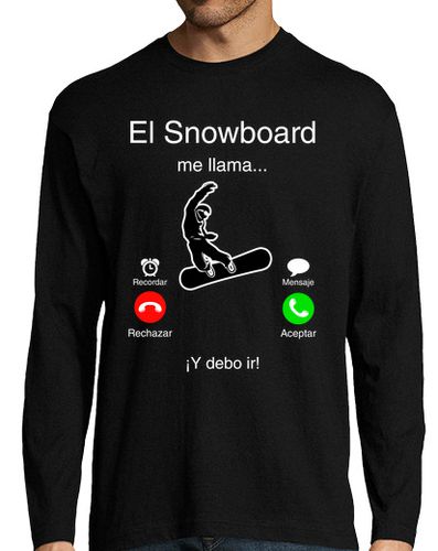 Camiseta El Snowboard me llama y debo ir - latostadora.com - Modalova