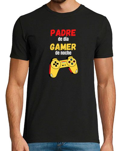 Camiseta Padre de día gamer de noche camiseta hombre - latostadora.com - Modalova