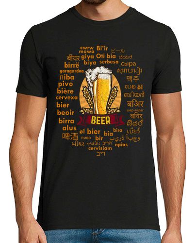 Camiseta Cerveza En Idiomas Viaje Cervezas Beer Humor Alcohol Políglota - latostadora.com - Modalova