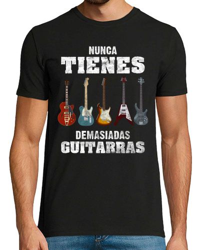 Camiseta Nunca Demasiadas Guitarras Música Rock Guitarrista Heavy Metal laTostadora - latostadora.com - Modalova