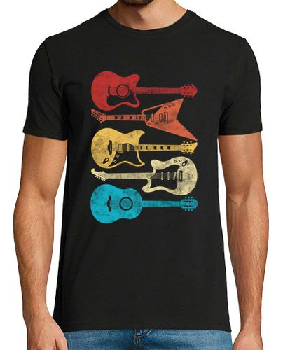 Camiseta Guitarras Rock Vintage - latostadora.com - Modalova
