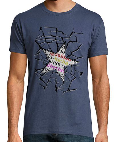 Camiseta Igualdad Lucha Libertad Estrella - latostadora.com - Modalova