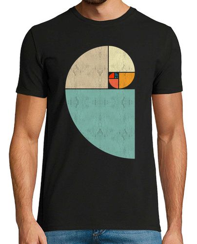 Camiseta Hombre Manga Corta Espiral Fibonacci Da Vinci Arte Cultura Profe Matemáticas Friki laTostadora - latostadora.com - Modalova