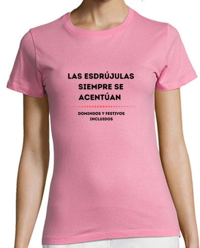 Camiseta Mujer Manga Corta Esdrújulas negro laTostadora - latostadora.com - Modalova