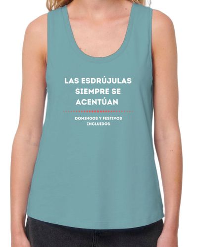 Camiseta mujer Esdrújulas blanco - latostadora.com - Modalova